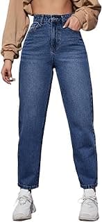 Ben Martin Women's Tapered Fit High Rise Jeans || Mom_Fit Jean'S || High Waist Stretchable Jean || Carrot-Fit Jins || Casual Denim Jeans|| Narrow Bottom Jean'S || Relax-Fit Jean,S