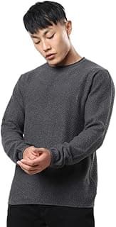 Bewakoof Men's Solid Regular Fit Full Sleeve Round Neck Cotton Sweater