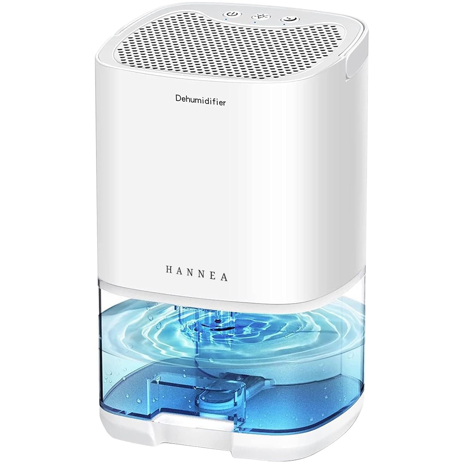 HANNEA® Dehumidifier Daily Dehumidification Capacity Up to 350ML Dehumidifier for Room Moisture for Spaces Between 50-280 ft² for Wardrobe, Basement, Bedroom Full of Water Auto Shut Off