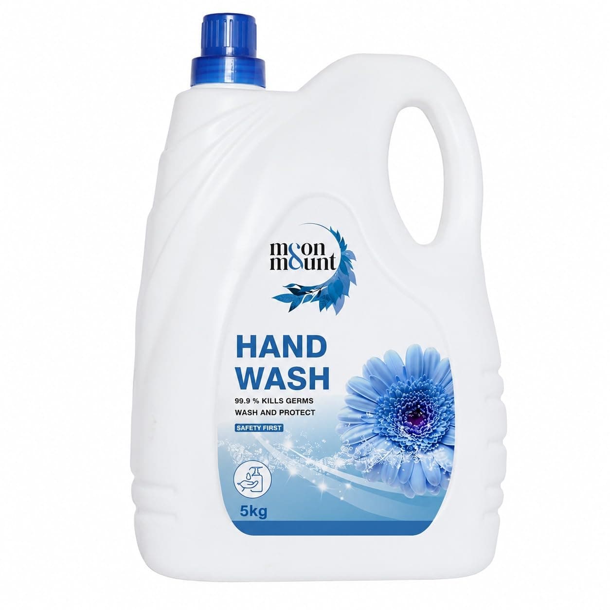 Moon & Mount Fresh Scented Liquid Hand Wash Refill, pH Balanced, 5kg
