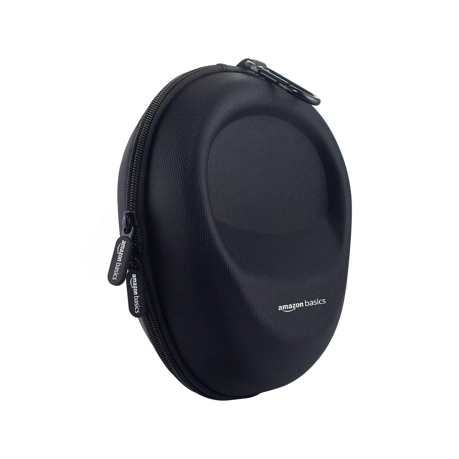 Amazon Basics Hard Shell EVA Headphone Carrying Case for Universal Oversized Over-Ear Headset, Shockproof, Water Repellent, Anti-Pressure Portable Protective Pouch/Storage Bag, Black
