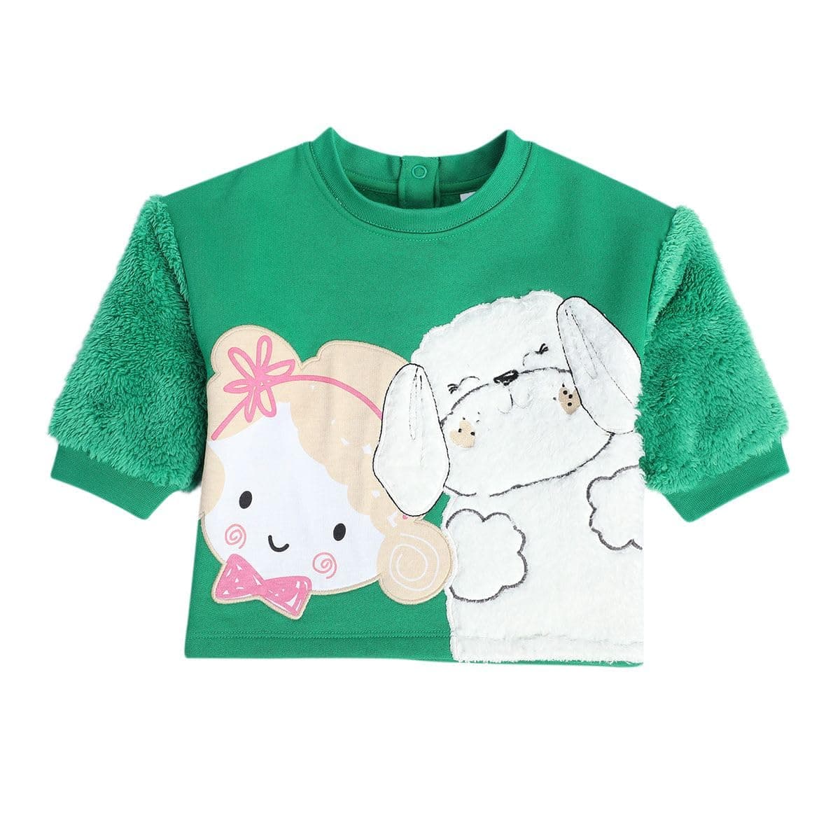 miniklub Baby Round Neck Full Sleeve Knitted Cotton Sweat Shirt (Multi Color)