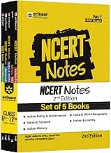 Arihant NCERT Notes India and Economy, Indian Polity and Governance, India and World Geography,Indian History,General Science for Class 6-12 (Old + ... | Geography Guide | Exam Study Material 2026