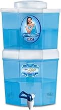 KENT Gold Optima Gravity Water Purifier | UF Technology Based | Non-Electric & Chemical Free | Counter Top | 5L Top + 5L Bottom Storage | White