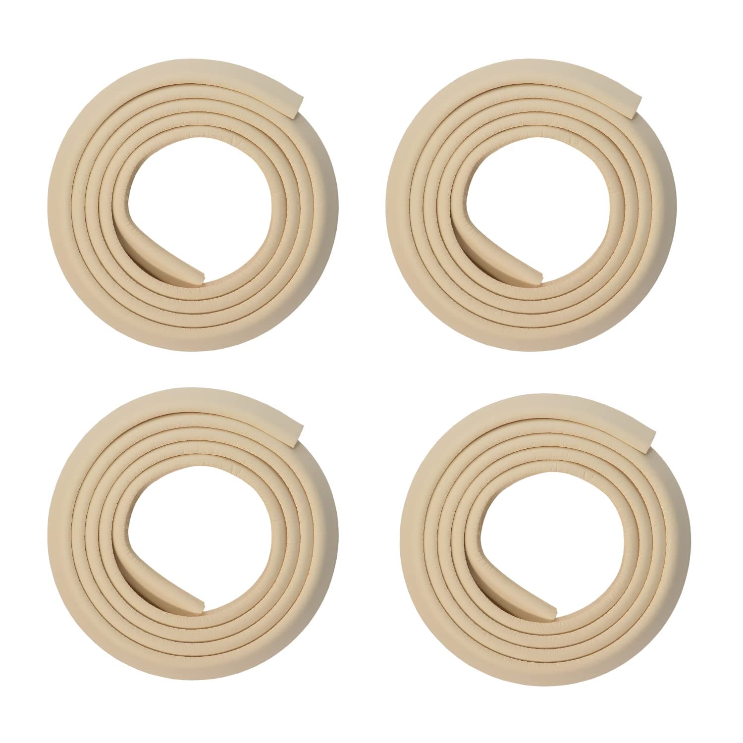BabySafeHouse Furniture Edge Guard Strip (26ft-Pack of 4) for Baby Proofing & Child Safety (Beige Color)