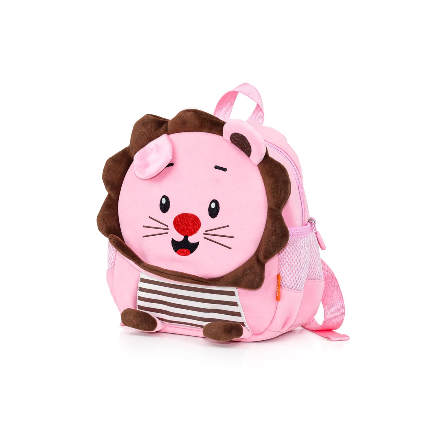 WISHKEY Kids Bag for Boys & Girls (2–5 Years) Picnic Bags for Girls Water Resistant Lightweight Small Size with Safety Leash, Chest Buckle & Adjustable Straps Pink