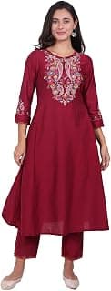 W for Woman Embroidered Flared Kurta