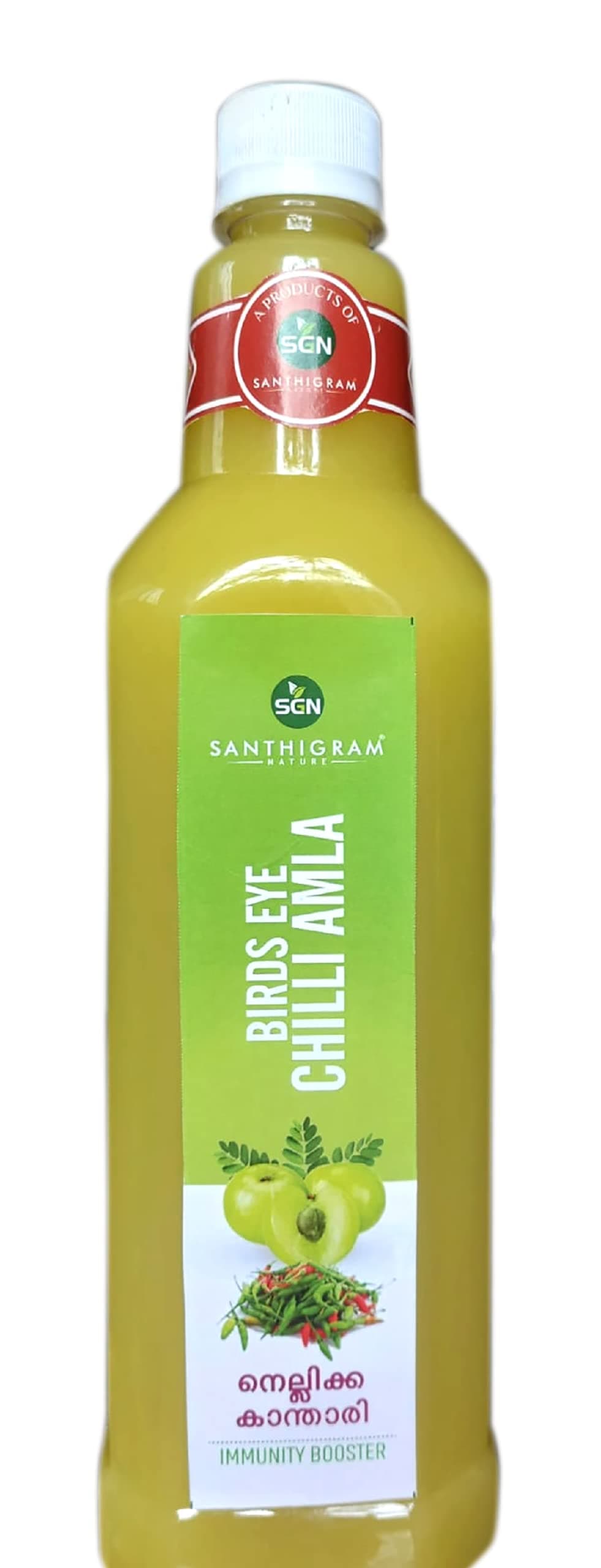 SANTHIGRAM NATURE & SGN logo Birds Eye Chilli + Amla | Nellika Kanthari | Immunity Booster | Spicy Drink 1200G