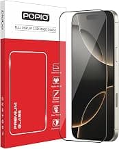 POPIO Military-Grade Gorilla Tempered Glass For iPhone 17/16 Pro | 9H Hardness, Edge-to-Edge, Bubble-Free