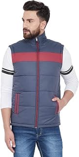 Ben Martin Men's Nylon & Net Quilted Standard Length Bomber Jacket