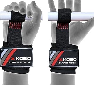 Kobo WTA-06 Cotton Gym Support with Silicon Grip (Black)