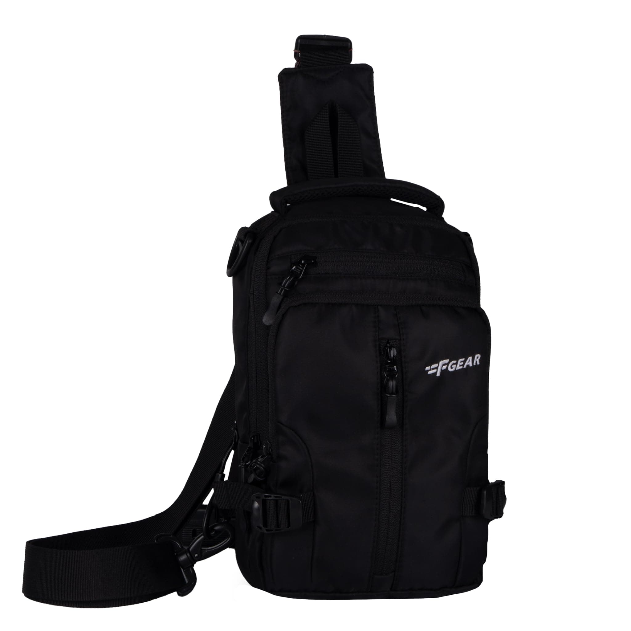 F Gear Thames 6L Crossbody Bag with USB Charging Port | 2 Compartments & 3 Pockets | Lightweight Durable & Water-Resistant Bag for Men & Women, Stylish Multipurpose Sling, Travel