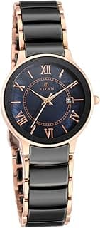 Titan Titan Ceramic Analog Black Dial Women's Watch -NL95016WD01 / NL95016WD01/NP95016WD01