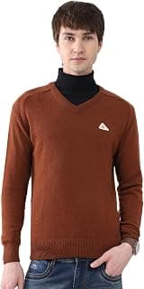 Monte Carlo Men Regular Fit V Neck Solid Pull On Closure Full Sleeve Pullover | Warm Knitted Sweater | Casual Winter wear | Comfortable Layering | Winter Pullover for Men's