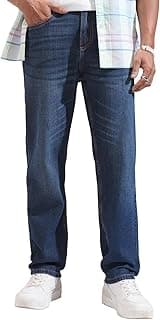 Highlander Men’s Straight Fit Jeans | Stretchable | Everyday Comfort & Style| Jeans for Man