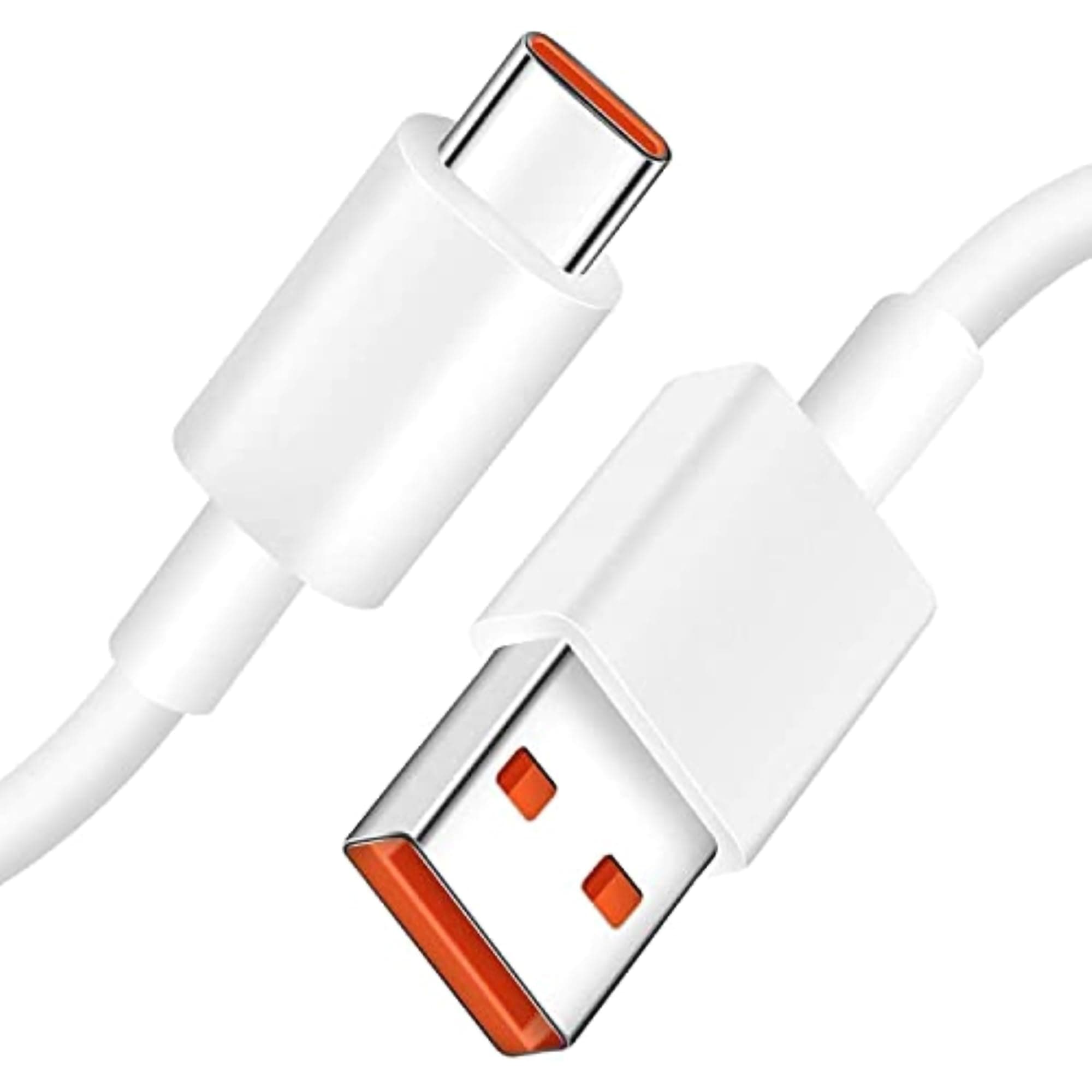 Mi USB to Type C 33W Hypercharge Cable, 3A Fast Charging Cable with Up to 480 Mbps High-Speed Data Transfer & Sync Cord Compatible With All Xiaomi Smartphones and Devices, White (1 Meter)