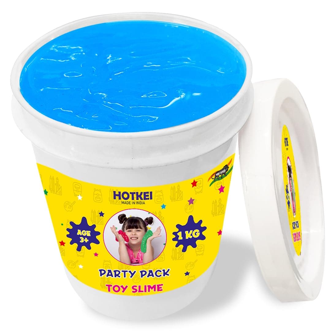HOTKEI (1 Kg Slime) Blue Fruit Scented DIY Magic Toy Slimy Clay Gel Jelly Putty Set kit Toys for Boys Girls Kids Slime – 1 Kg
