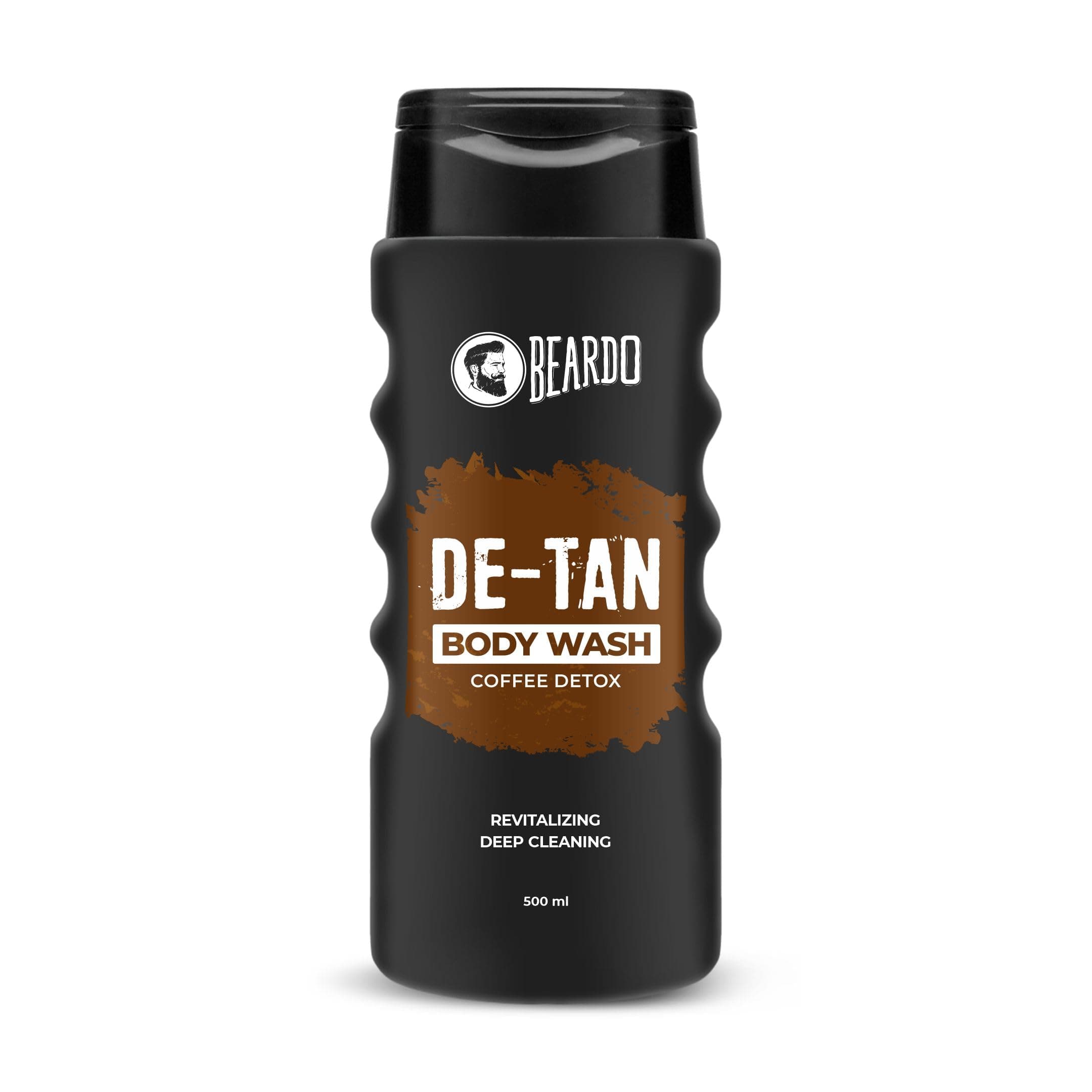Beardo De-Tan Body Wash for Men, 500ml | Tan Removal and Caffeine Body Wash | Detan With Coffee & Aloe Extracts | For Body & Face | Refreshing Fragrance | Bodywash for Men