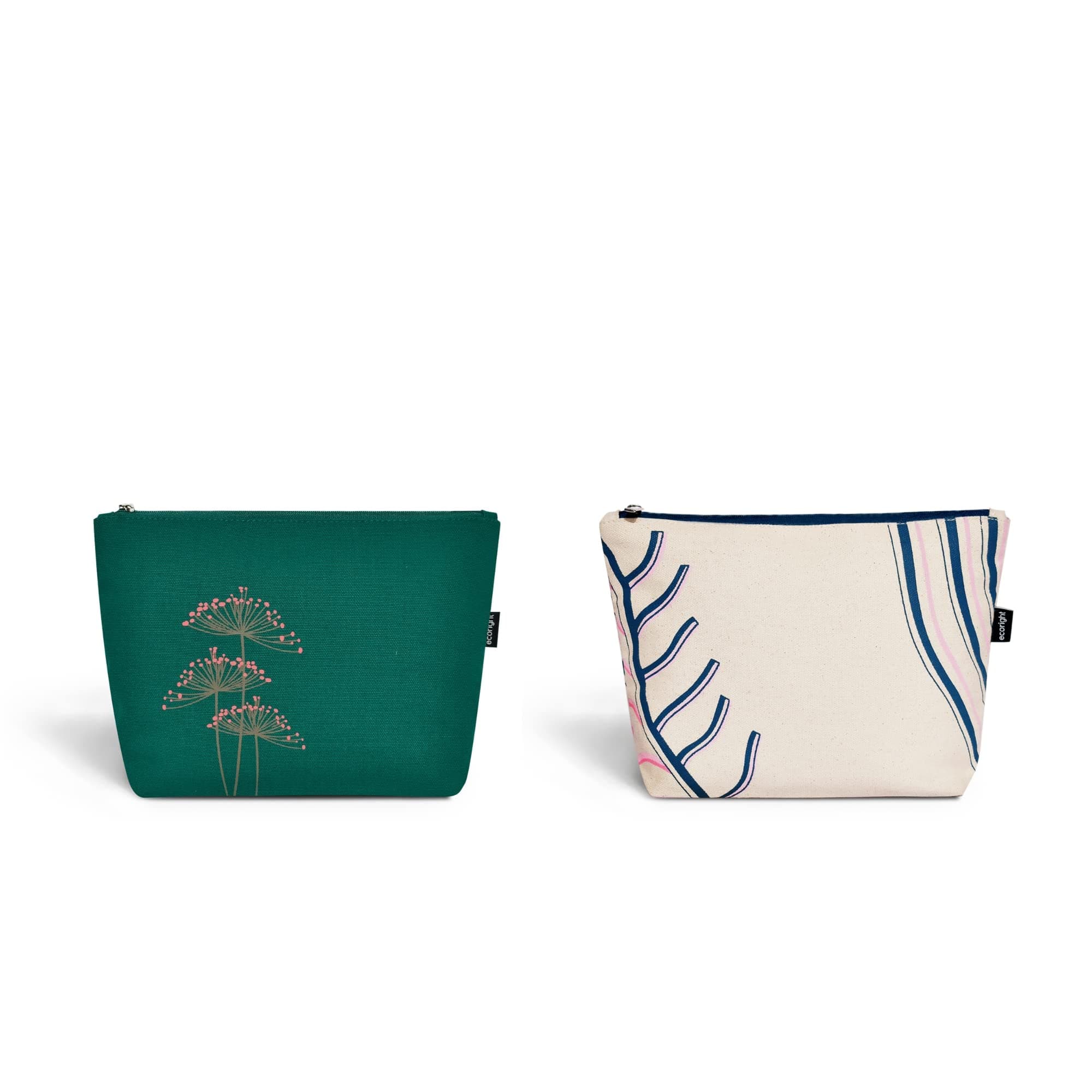 Ecoright Makeup Pouch for Girls, Canvas Cosmetic Pouch for Women, Small Pouches for Women