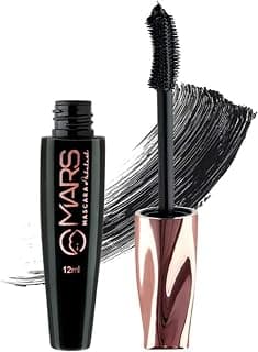 MARS Fabulash Volumizing Mascara | Up to 18 Hours Stay | Waterproof with Intense Jet Black Color (12ml) (Black)