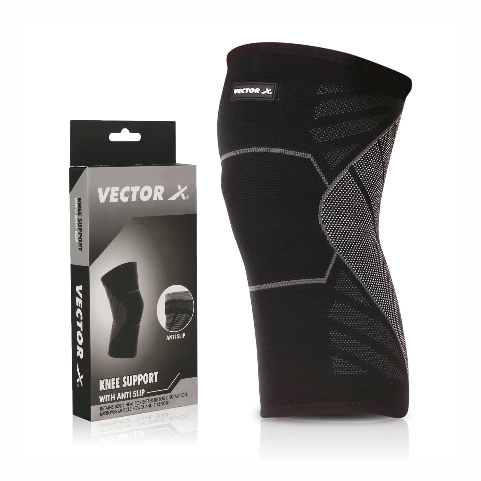 Vector X Knee Caps For Women & Men Knee Support For Men Knee Cap For Men Knee Support For Women, Pain Relief Products Knee Guard/Knee Belt/Knee Pads For Women (S, PACK OF 1) | Pain Relief, Pack of 1