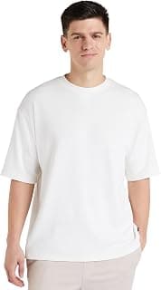 Amazon Brand - Symbol Men's Cotton Blend Oversized Fit T-Shirt