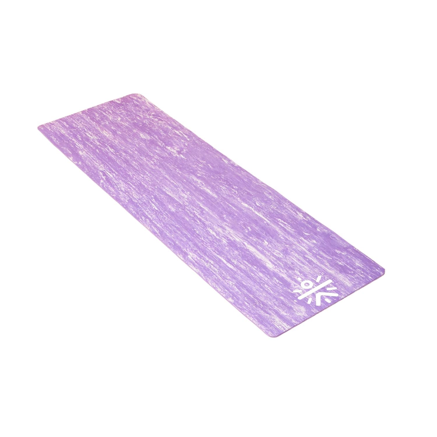 CULT TPE Yoga Mat 6mm with Carry Bag & Strap – Eco-Friendly, Non-Slip, Lightweight & Durable Exercise Mat for Yoga, Pilates, Meditation & Home Workouts – Lavender Marble Print
