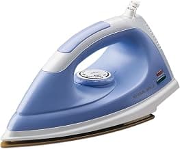 Bajaj Aluminum DX 7 Neo 1000 Watts Dry Iron | Teflon Coating | Cool Touch Handle | Thermal Safety Fuse | 360 Degree Swivel Cord ?White & Levender?