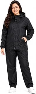 Romano nx Women's 100% Waterproof Rain Suit, Hooded Jacket with Pants, Reversible Double Layer, 3 Years Warranty