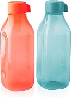 Tupperware Plastic Eco Fridge Bottle 1 Liter, Screw Cap (Set Of 1) Multi Color