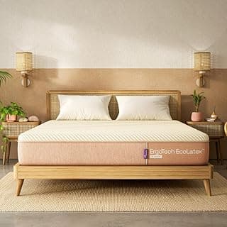 Wakefit Natural EcoLatex Classic Mattress | 10 Years Warranty | Mattress Queen Bed, ErgoTech Latex Mattress, 6-Inch Bed Mattress, Queen Size (75x60x6 Inches, Firm, 7-Zone)