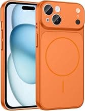SHINESTAR Converter Case for iPhone 15 | Premium Protective Mag-Safe Cover | iPhone 17 Pro / 17 Pro Max Series Style Design | in-Built Camera Guard | Wireless Charging Compatible – Orange