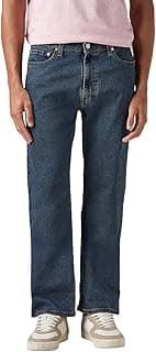 Levi's Men's 555 Mid Indigo Relaxed Fit Mid Rise Jeans