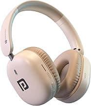 Portronics Muffs M6 Over Ear Wireless Bluetooth Headphone with Upto 40 Hours Playtime, Dual Pairing, 40mm Driver, HD Mic, Bluetooth 5.4V, Foldable Design, Type C Fast Charging (Biege)
