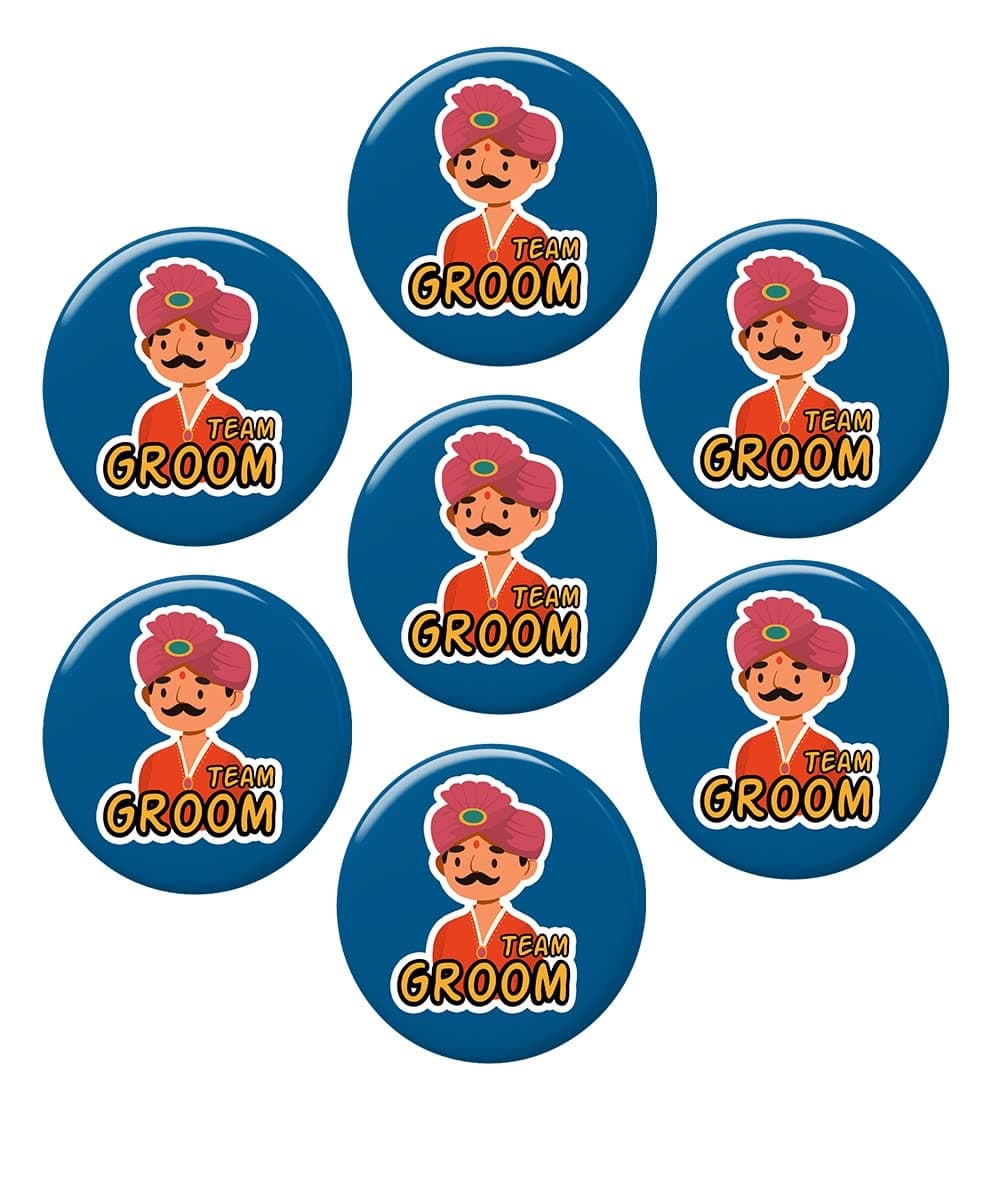 GIFTEENG Round Badges | Birthday/Anniversary Gift- Best Gift for Friendship Day, Wedding, Rakhi, Diwali & Office Party