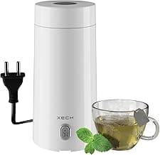 XECH Portable Electric Kettle 300ml | Mini Electric Kettles for Hot Water | Small Travel Kettle with In-Built Cable | Bottle-Shaped Kettle for Tea, Coffee | Travel Accessories (Hydroboil Mini)