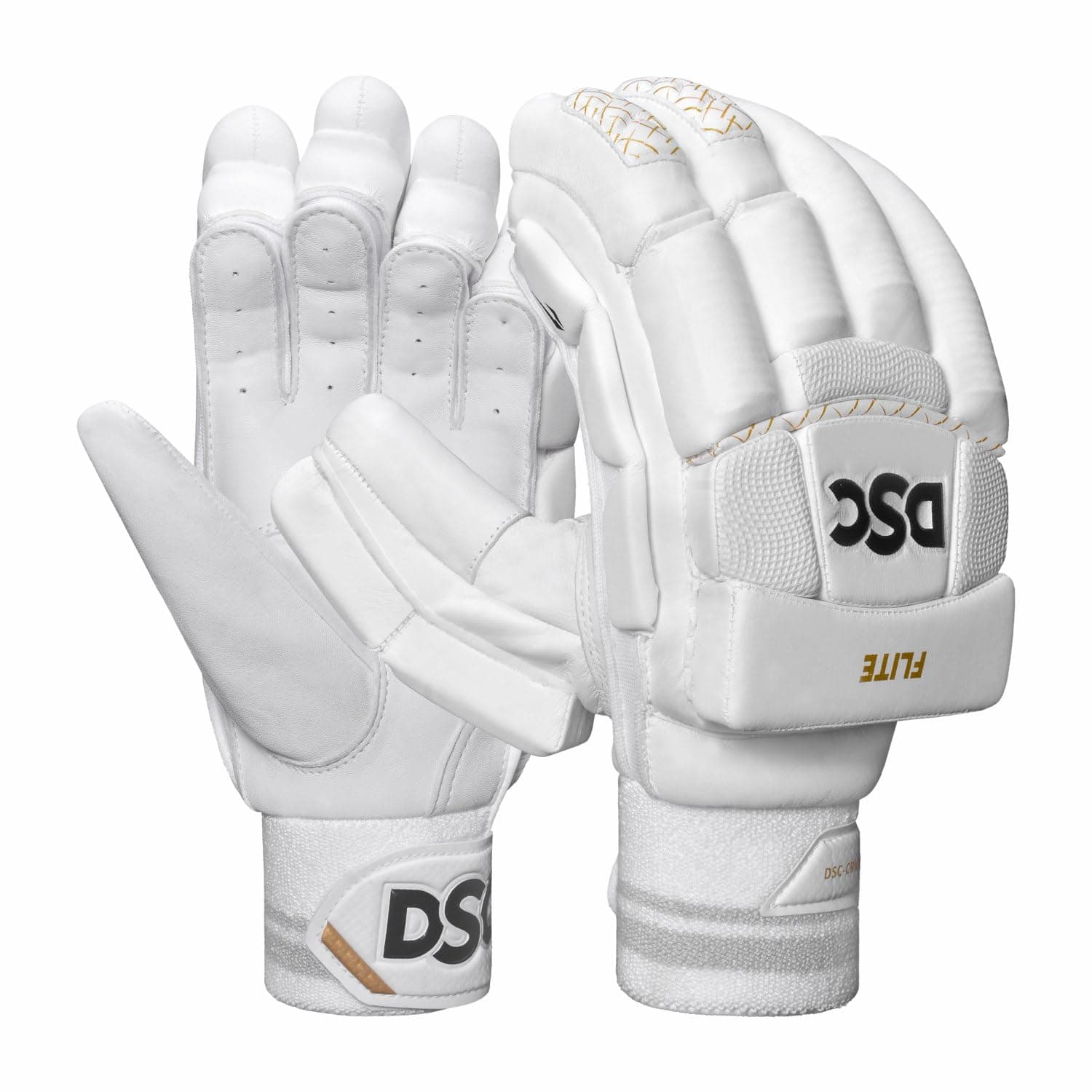 DSC Condor Flite Leather Cricket Batting Gloves, Youth Right (White Turquoise)