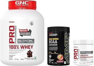 GNC Pro Performance 100% Whey Protein | 4 lbs | Muscle Growth | Muscle Recovery | DigeZyme® For Easy Digestion | Informed Choice Certified | 24g Protein | 5.5g BCAA | Chocolate Fudge