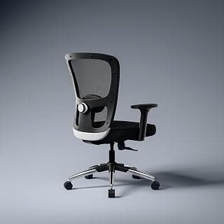 Green Soul Jupiter Superb (Mid Back) | Ergonomic Mesh Office Chair for Work | 3 Year Warranty | Multi-Lock Synchro Tilt Recline Mechanism | 2D Armrest | Adjustable Lumbar | Black