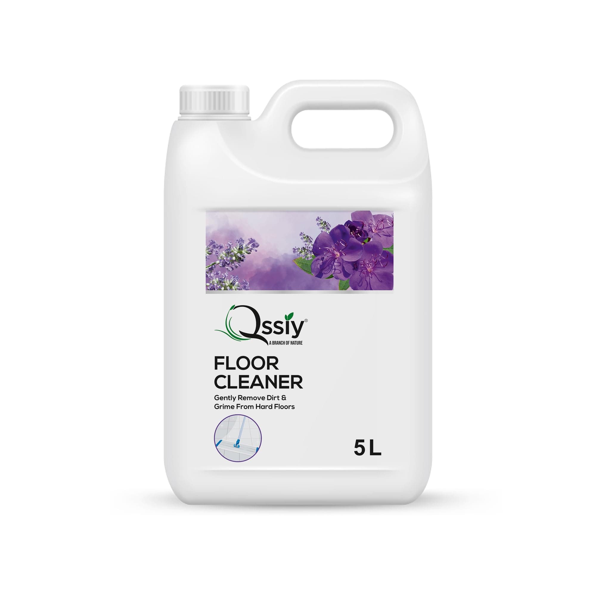 QSSIY Floor Cleaner 5L Lavender | Concentrated for Home Tiles, Marble, Wood | Streak-Free, Hand-Safe, Made in India