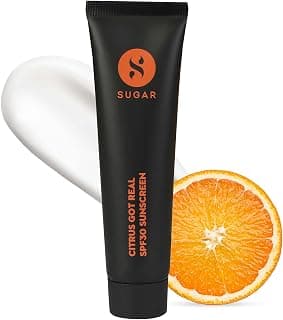 SUGAR Cosmetics Citrus Got Real Sunscreen For All Skin Types Spf30 | No White Cast | UVA/B & Blue Light Protection | Enriched With Vitamin C - 30G