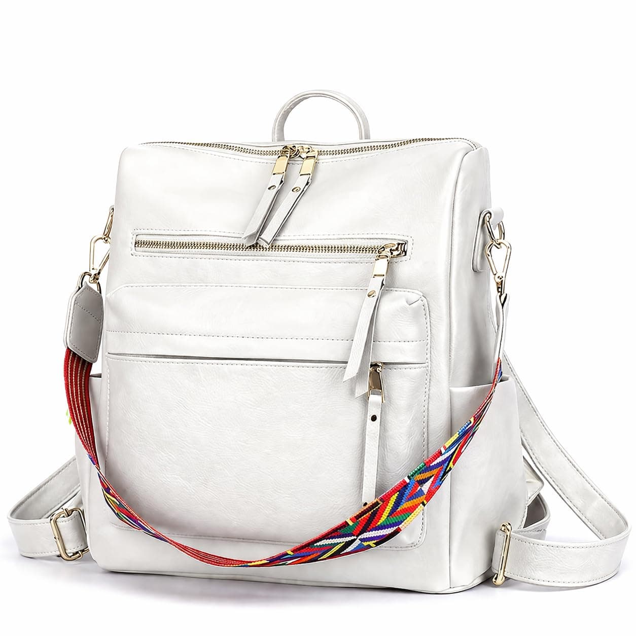 ProArch Stylish Suede Leather Anti Theft Women's Fashion Backpack | Sling | Shoulder | Handbag | Ladies Purse | College Bag for Girls | Crossbody | Casual | Daypack | Stylish