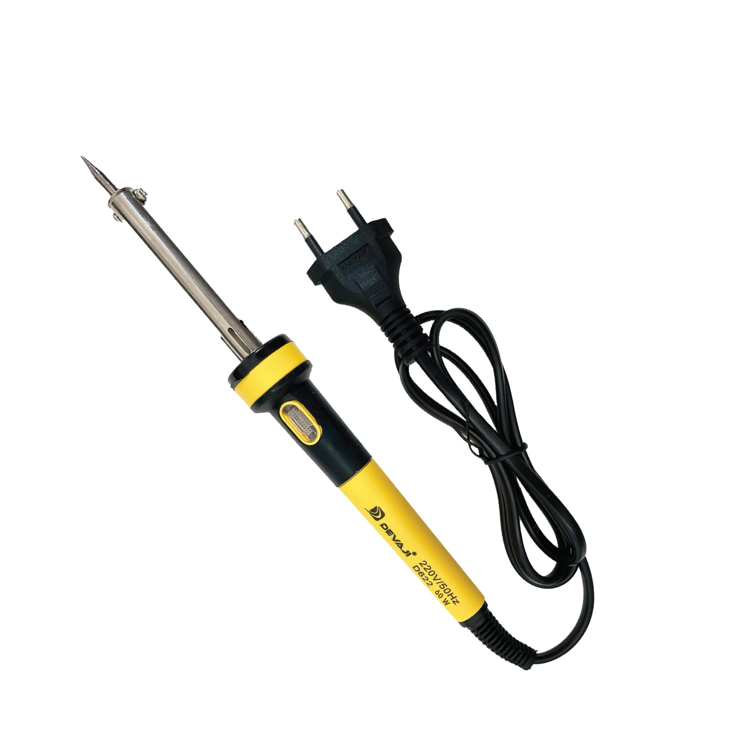 DEVAJI® 622 40W Soldering Iron 220V Fast Heating Electric | Copper Tip, Indicator Light, Heat Resistant Grip | Mobile Repair, PCB, Electronics, Circuit Board Tool