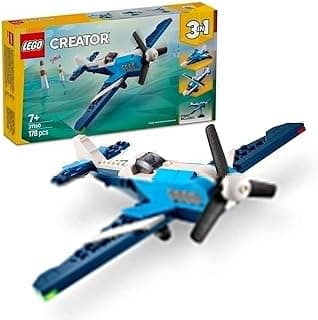 LEGO Creator 3in1 Aircraft: Race Plane Toy Vehicle Playset 31160 Building Blocks Toys for 7+ Gift for Boys and Girls
