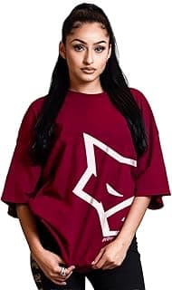 LEOTUDE Women's Cotton Oversized Fit T-Shirt