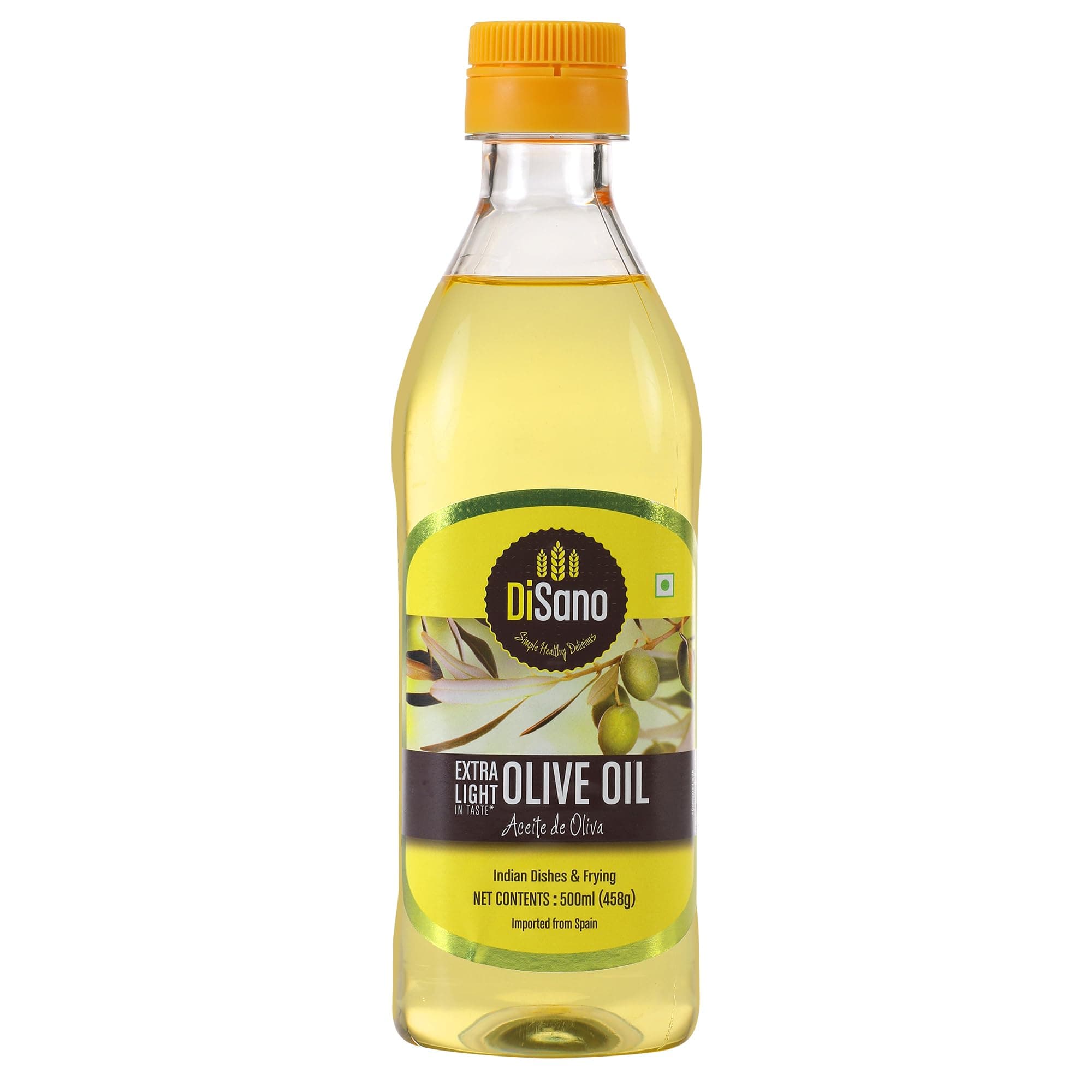 DiSano Extra Light Olive Oil 500ml, Ideal for Indian Cooking