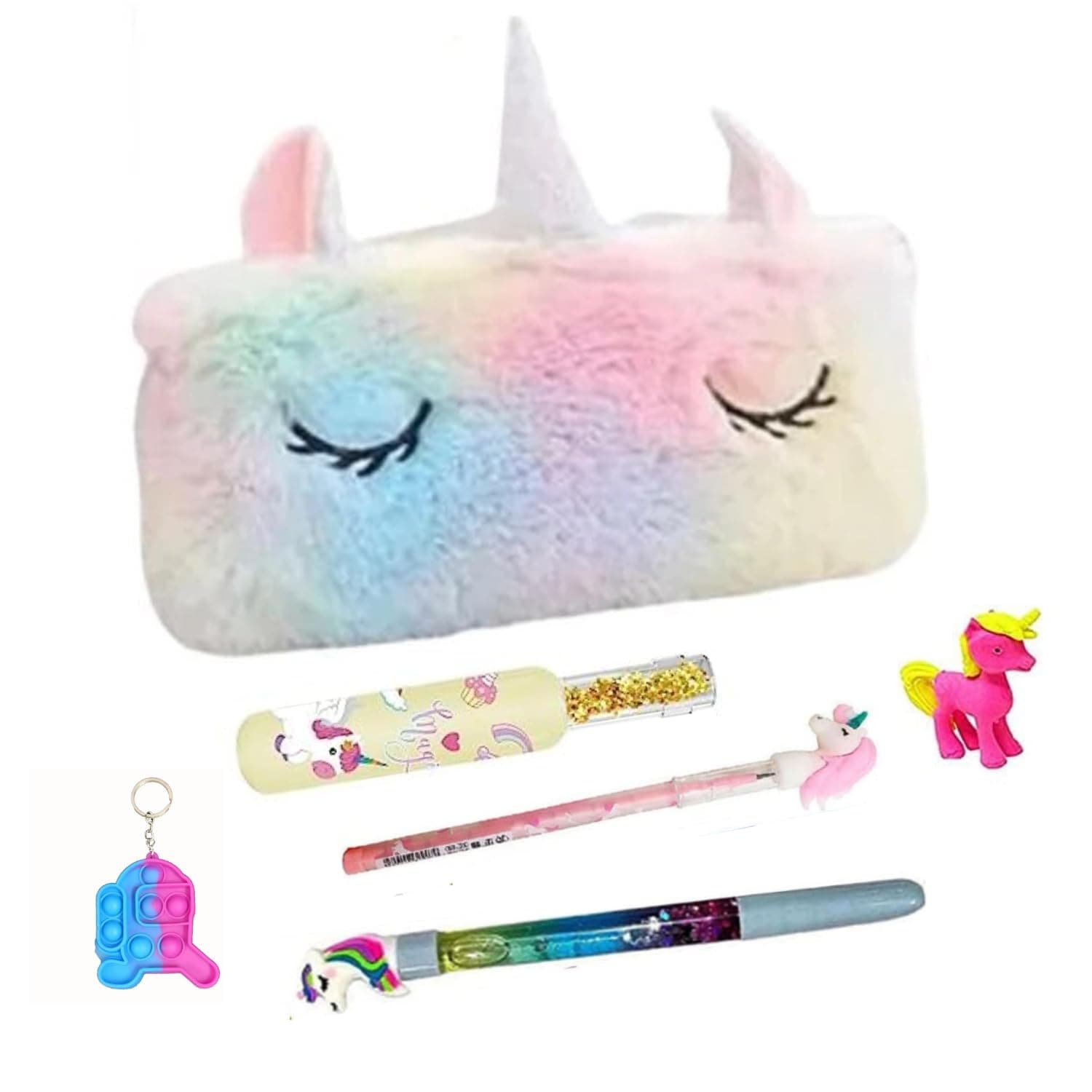 Taufa Villa Unicorn Stationery Combo Set for Girls – Pack of 6 unicorn gifts Return Gift for Girls