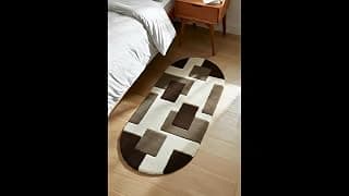 Micro Fiber Shaggy Indoor Rug/Runner/Carpet/for Bedroom/kichen/livingroom/Kidsroom/Size 1.5x3 feet/Color-Mouse Box/Oval Rug etc