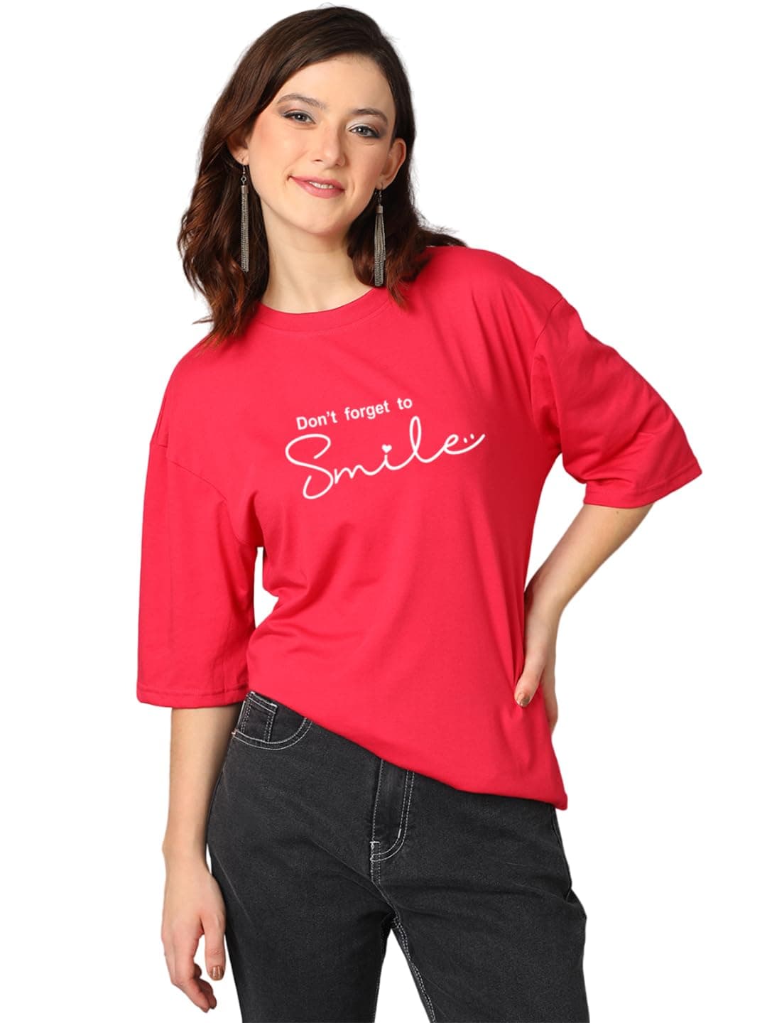 KOTTY Quirky Printed T-Shirt for Women | Fun & Playful | Casual Chillwear