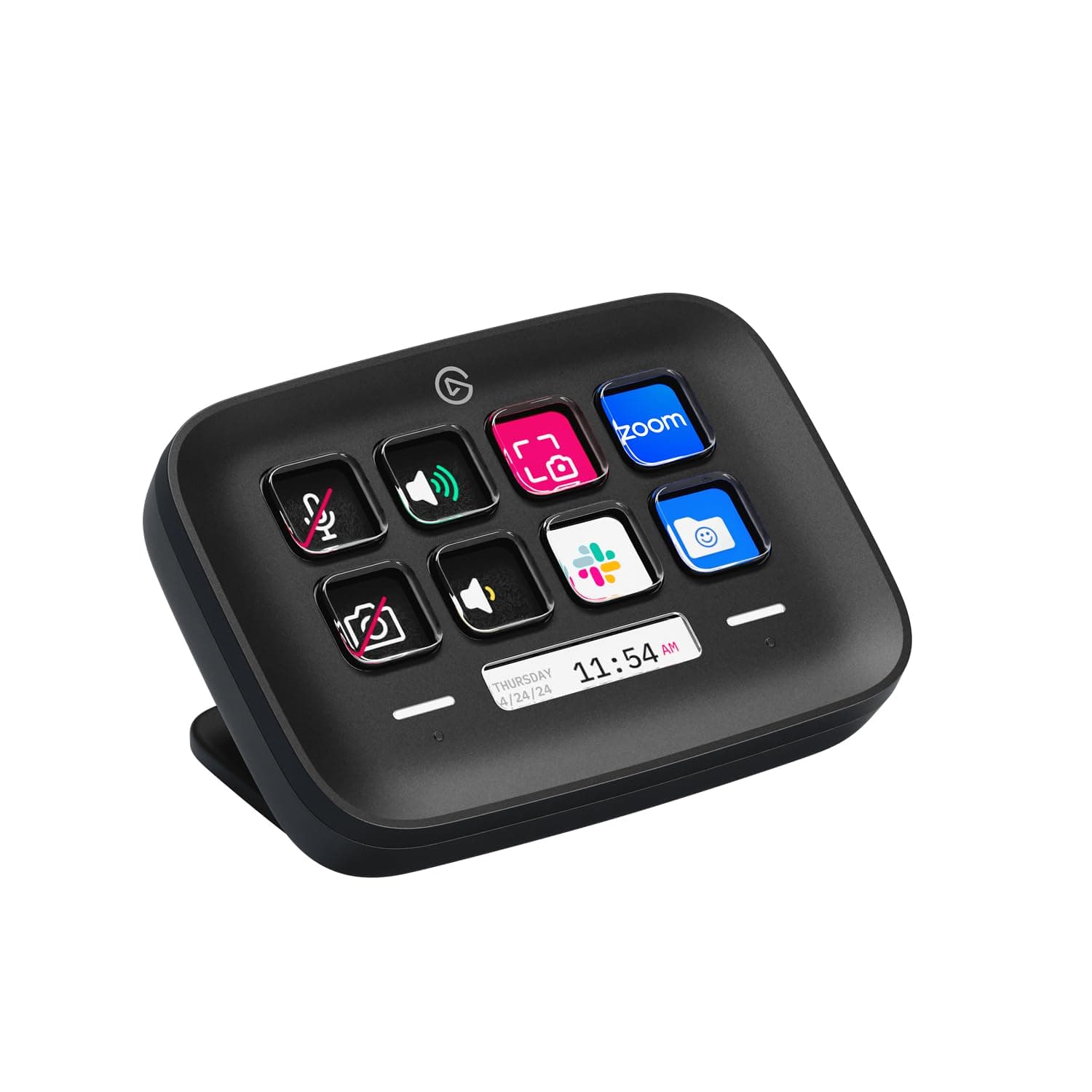 Elgato Stream Deck Neo (Black) – USB Productivity Controller, 8 Customizable Keys, Speed Through Tasks & Workflows, For Working/Streaming/Music/Gaming, Drag-’n-Drop Setup on Mac and PC.